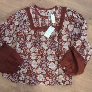 Anthropologie Rafia Lace Blouse